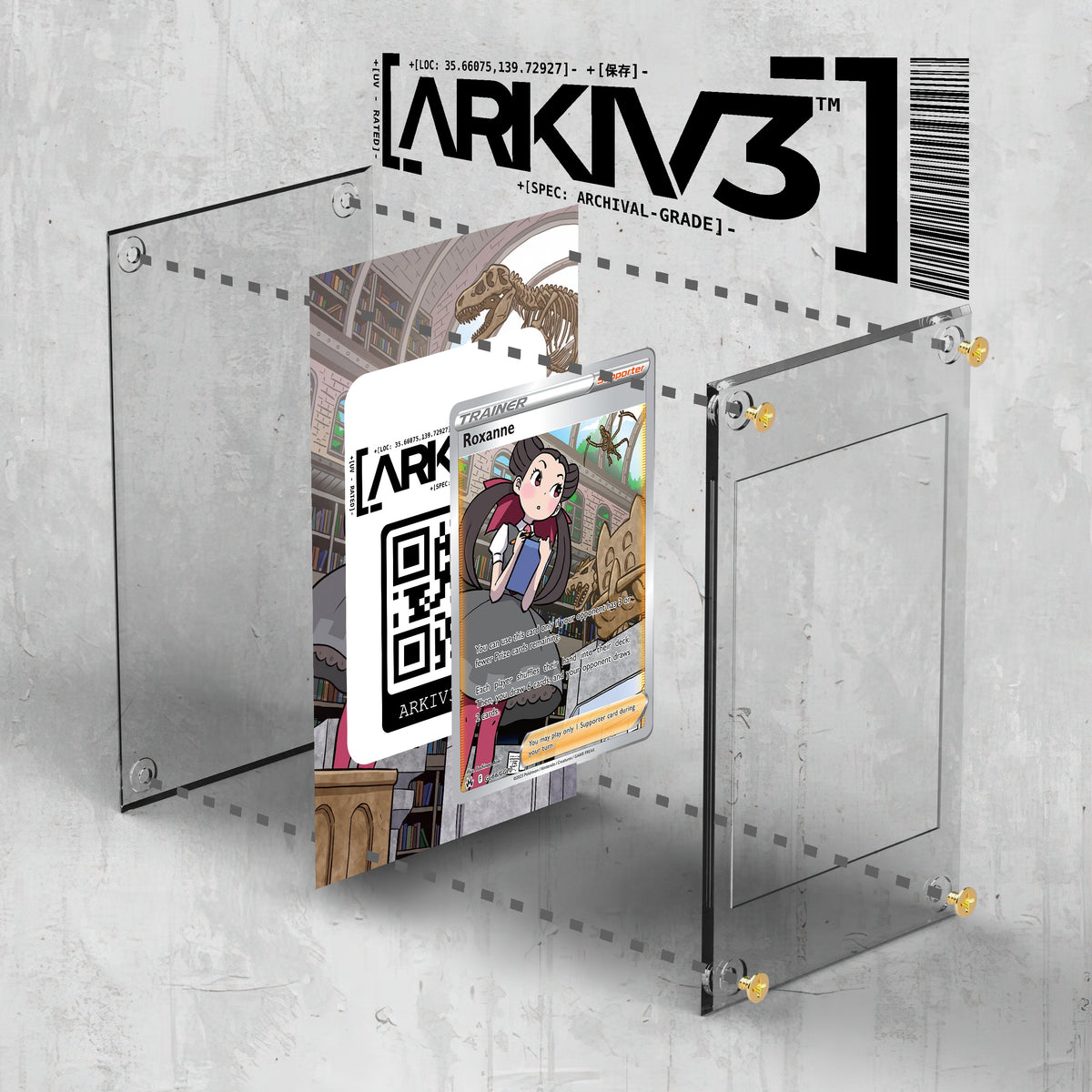 [UNIT: GG66/70] // Roxanne Extended Art Display Case - Raw