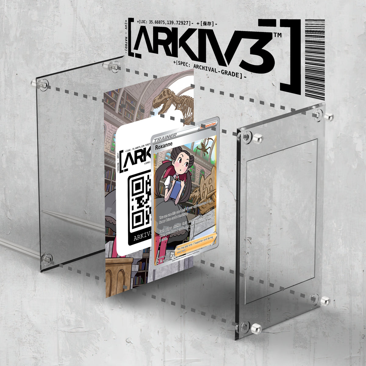 [UNIT: GG66/70] // Roxanne Extended Art Display Case - Raw