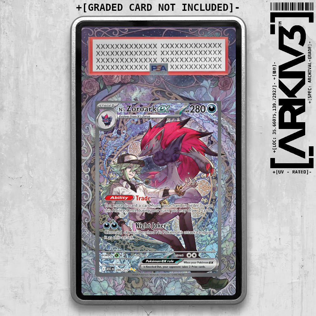 [UNIT: 286/217] // N's Zoroark ex Extended Art Display Case - Graded