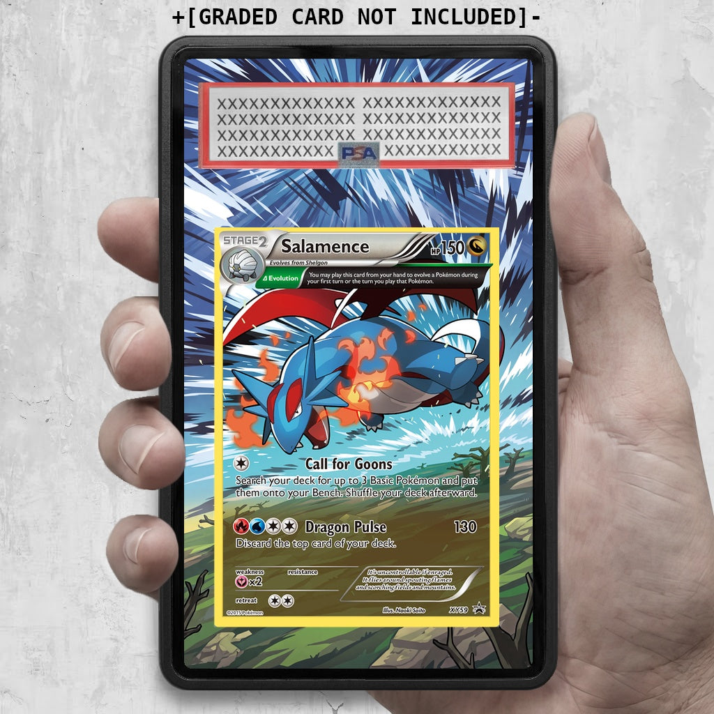 [UNIT: XY59/211] // Salamence Extended Art Display Case - Graded