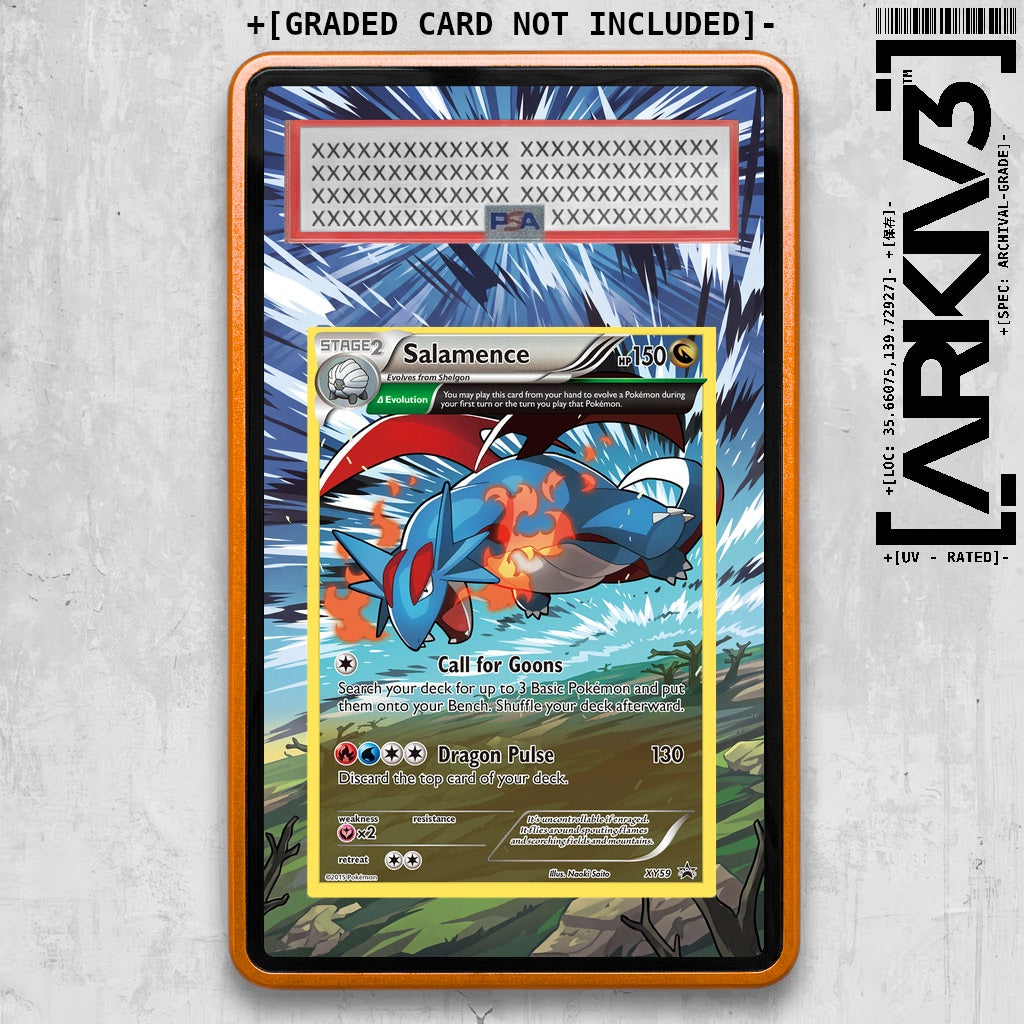 [UNIT: XY59/211] // Salamence Extended Art Display Case - Graded