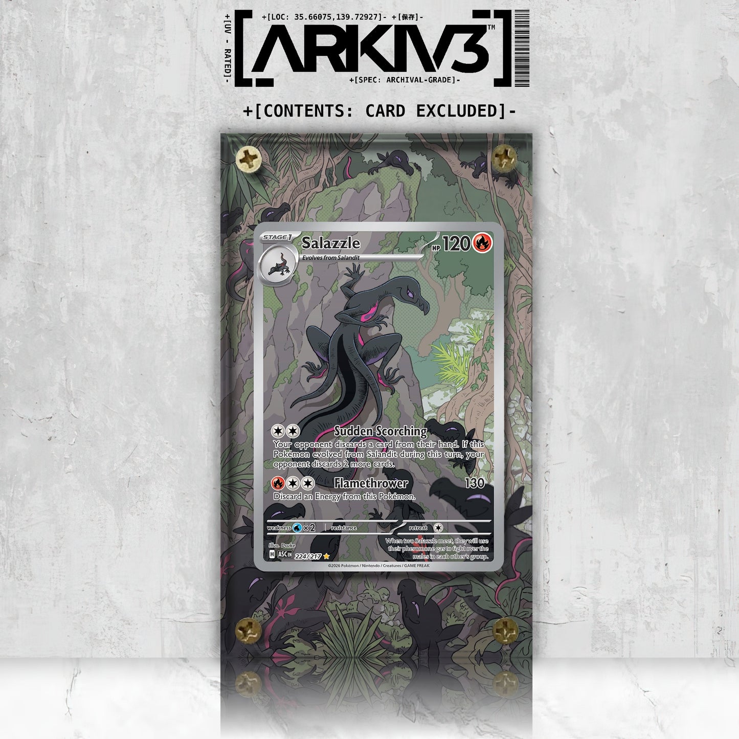 [UNIT: 224/217] // Salazzle Extended Art Display Case - Raw