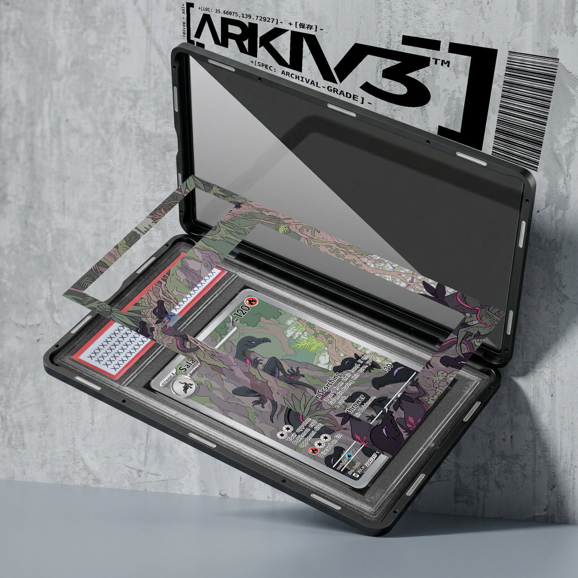 ARKIV3 PSA graded exploded mockup