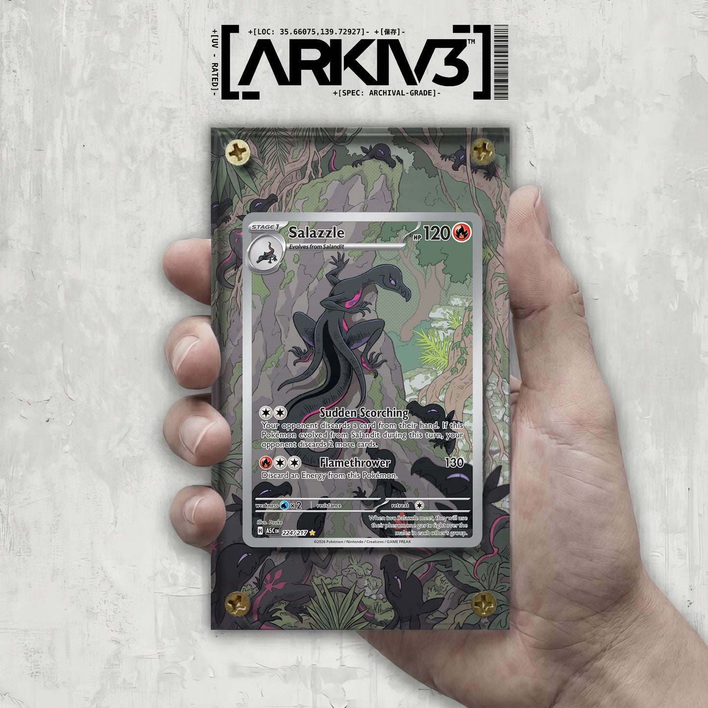 [UNIT: 224/217] // Salazzle Extended Art Display Case - Raw