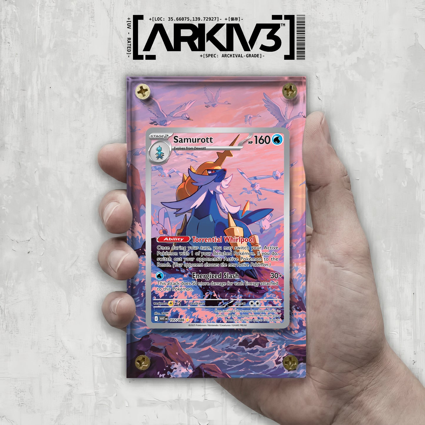 [UNIT: 107/86] // Samurott Extended Art Display Case - Raw