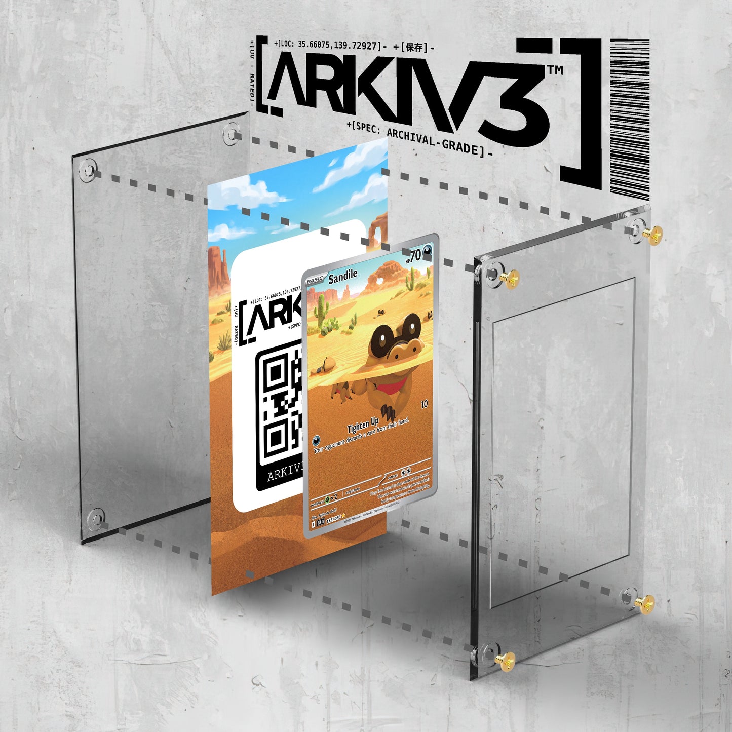 [UNIT: 135/86] // Sandile Extended Art Display Case - Raw