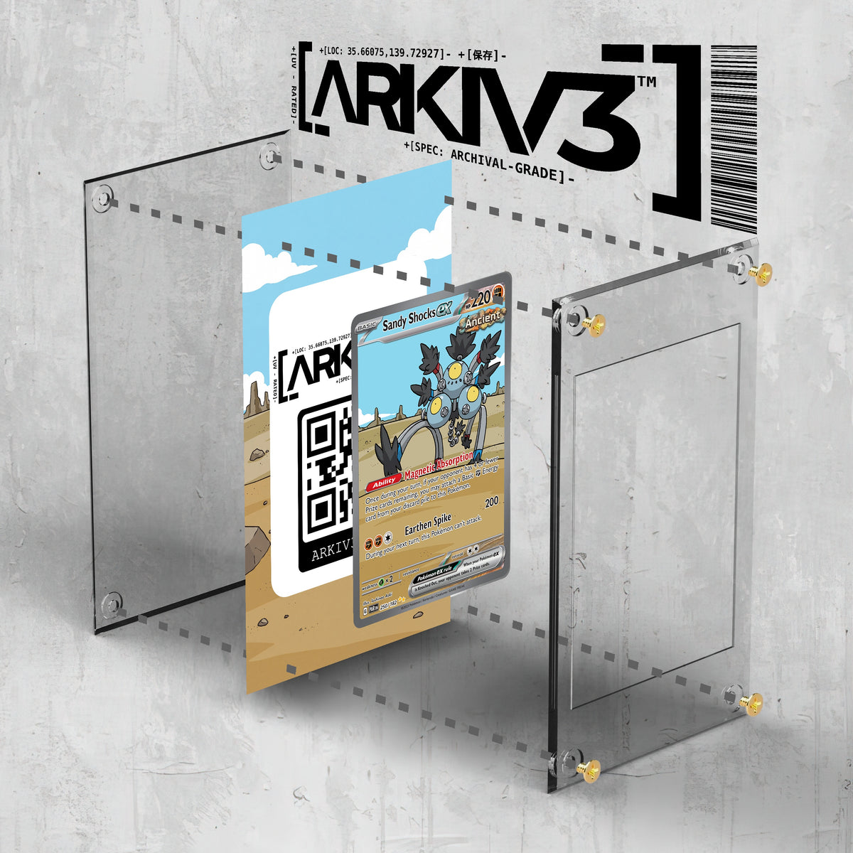 [UNIT: 250/182] // Sandy Shocks ex Extended Art Display Case - Raw