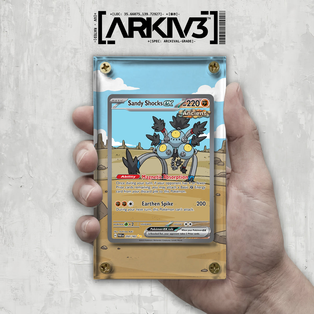 [UNIT: 250/182] // Sandy Shocks ex Extended Art Display Case - Raw