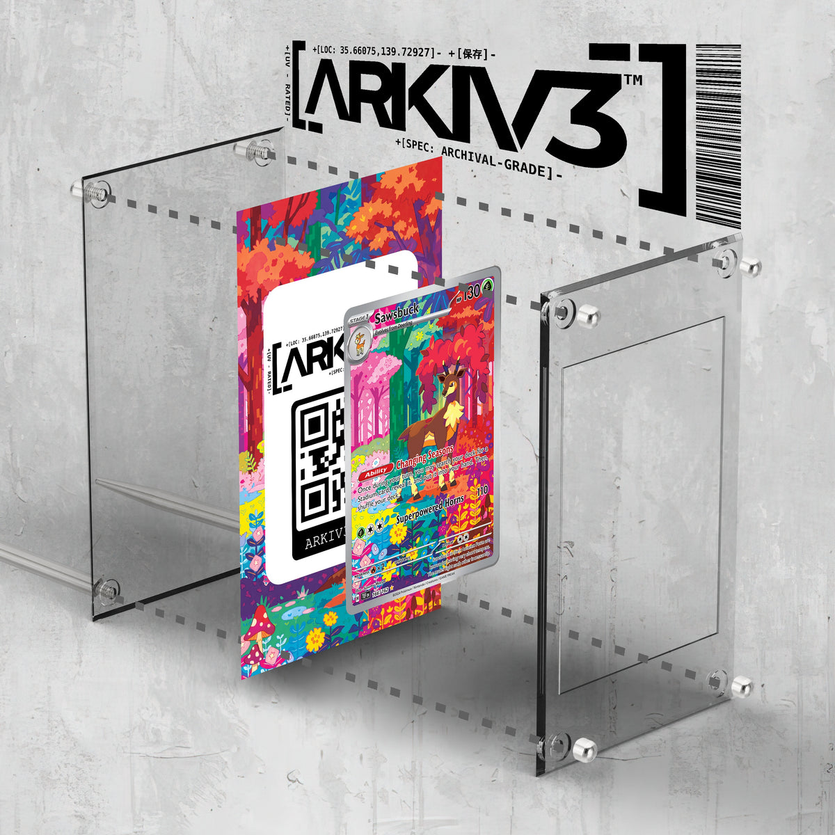 [UNIT: 166/162] // Sawsbuck Extended Art Display Case - Raw
