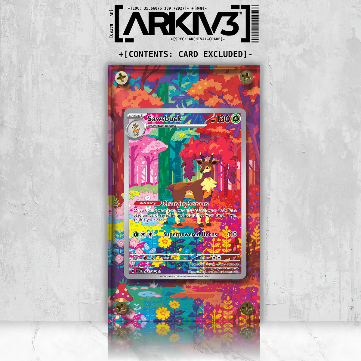 [UNIT: 166/162] // Sawsbuck Extended Art Display Case - Raw