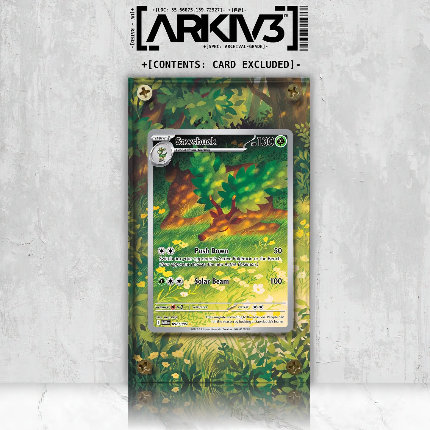 [UNIT: 92/86] // Sawsbuck Extended Art Display Case - Raw