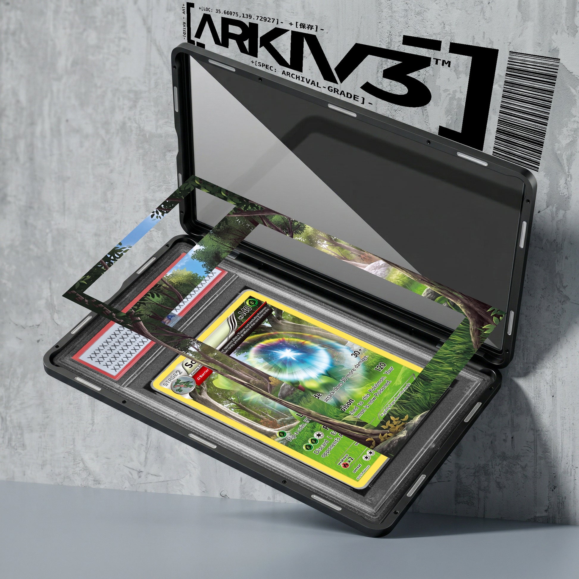 ARKIV3 PSA graded exploded mockup