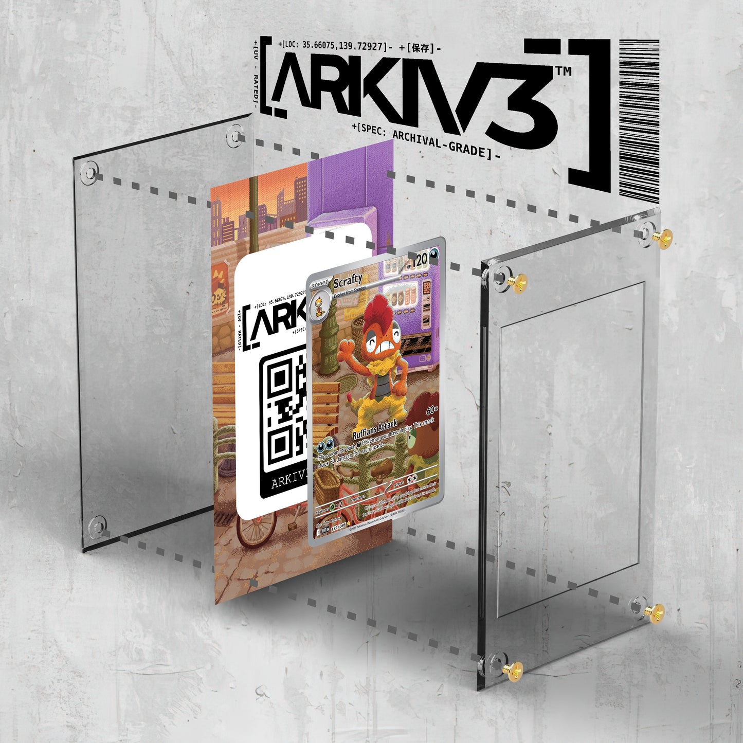 [UNIT: 139/86] // Scrafty Extended Art Display Case - Raw