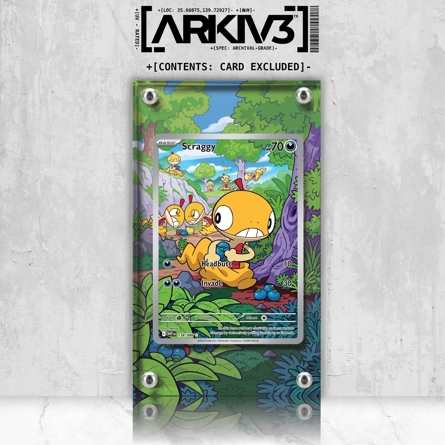 [UNIT: 138/86] // Scraggy Extended Art Display Case - Raw