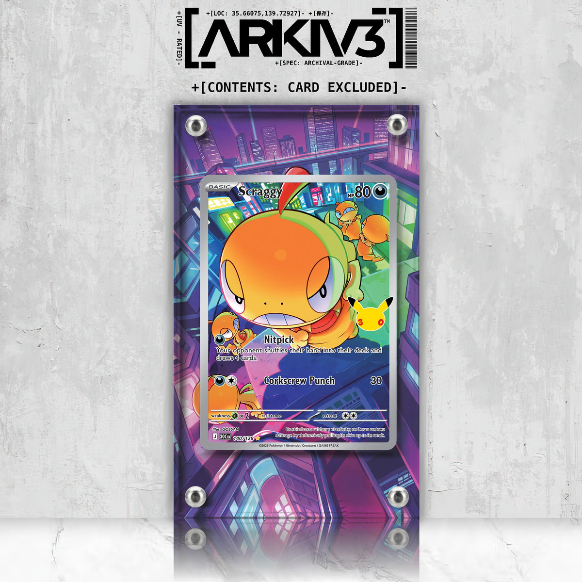 [UNIT: 140/128] // Scraggy Extended Art Display Case - Raw