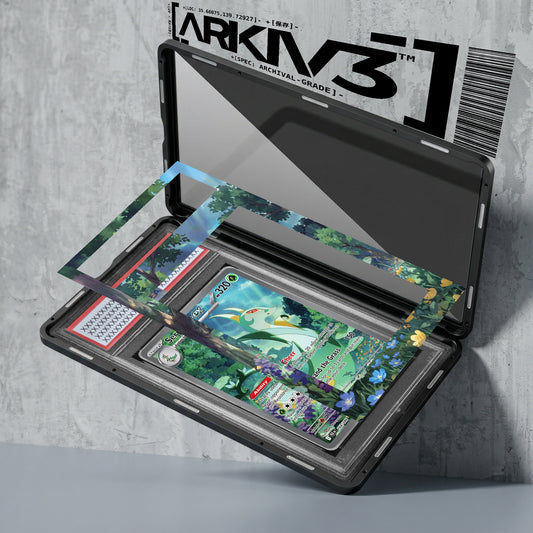 ARKIV3 PSA graded exploded mockup