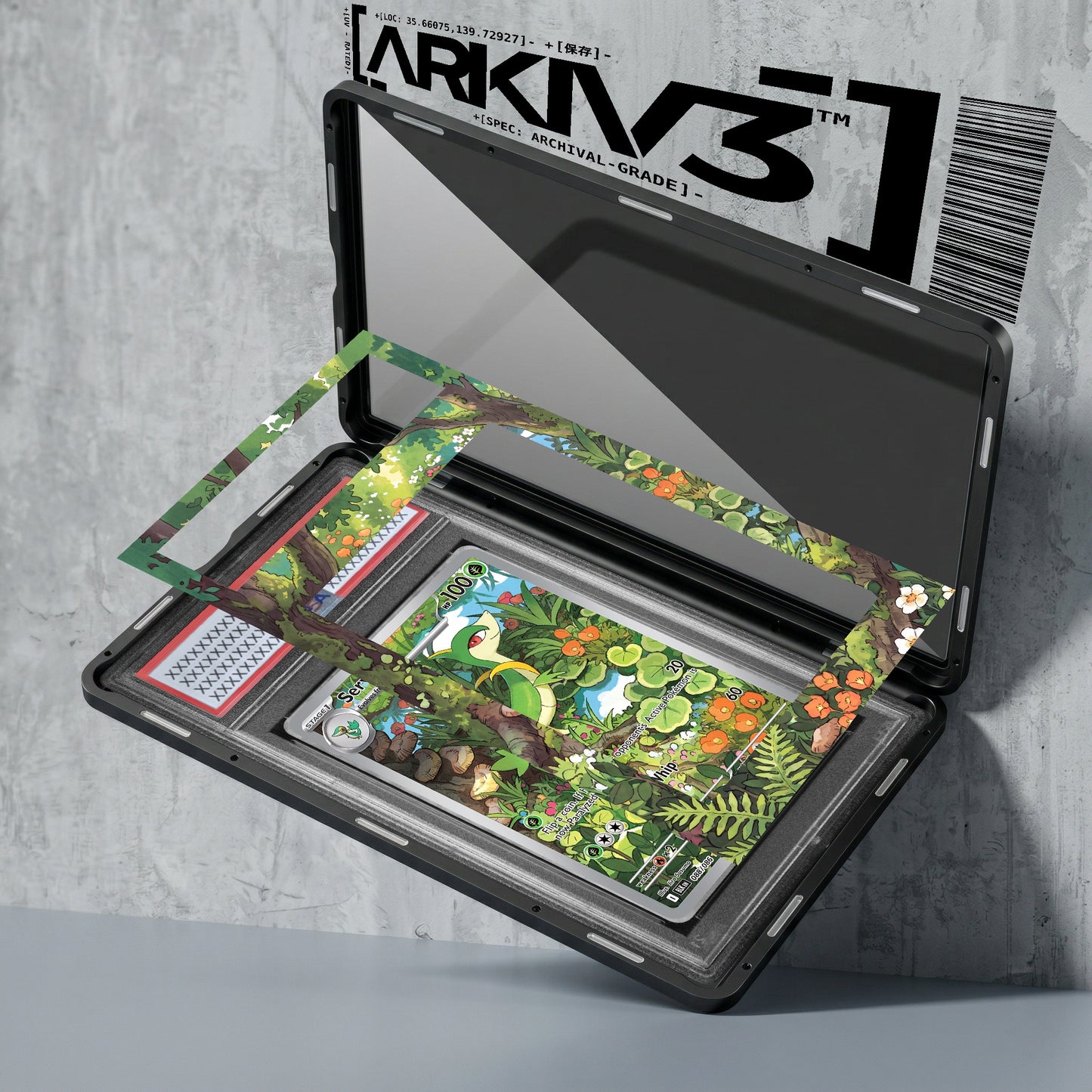 ARKIV3 PSA graded exploded mockup