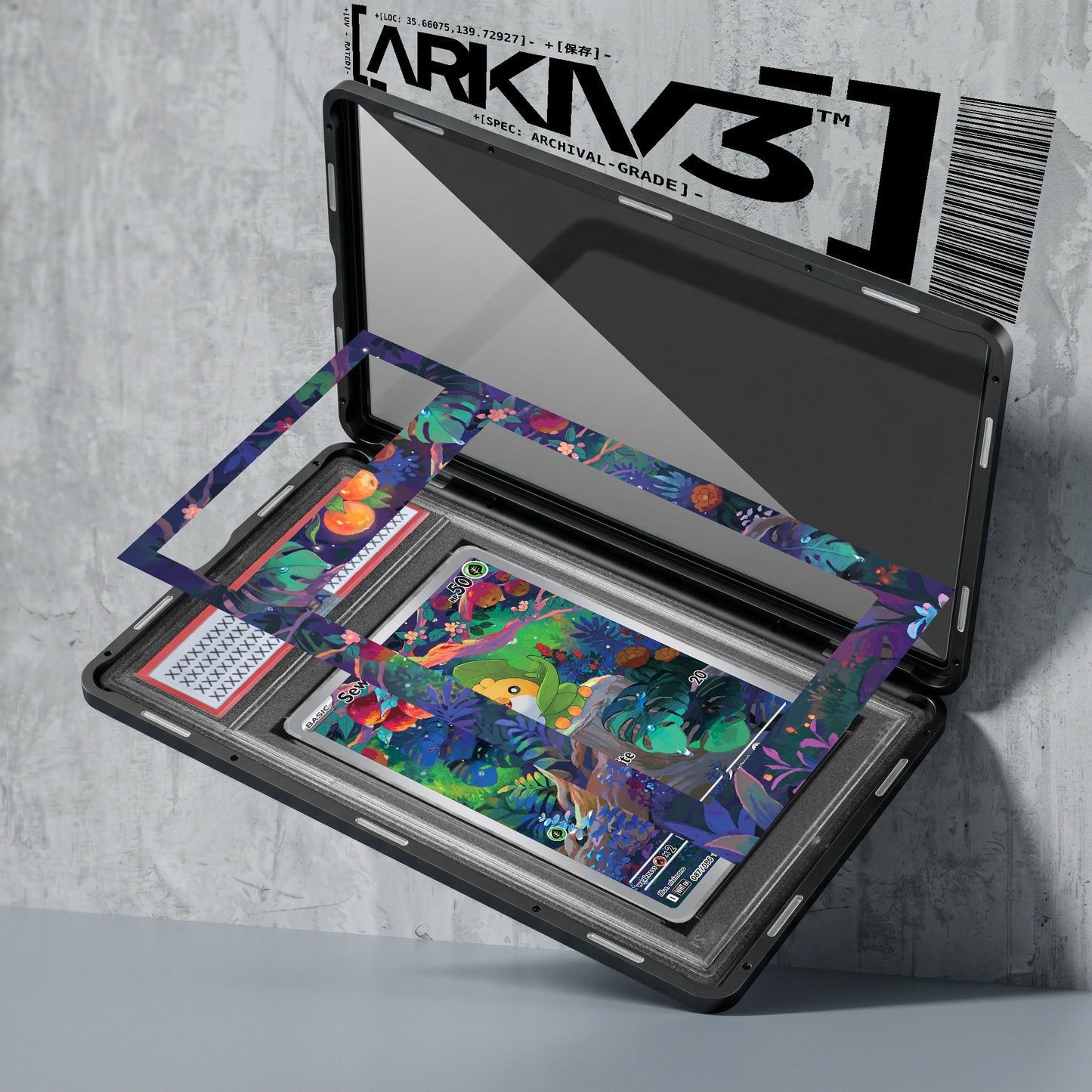 ARKIV3 PSA graded exploded mockup