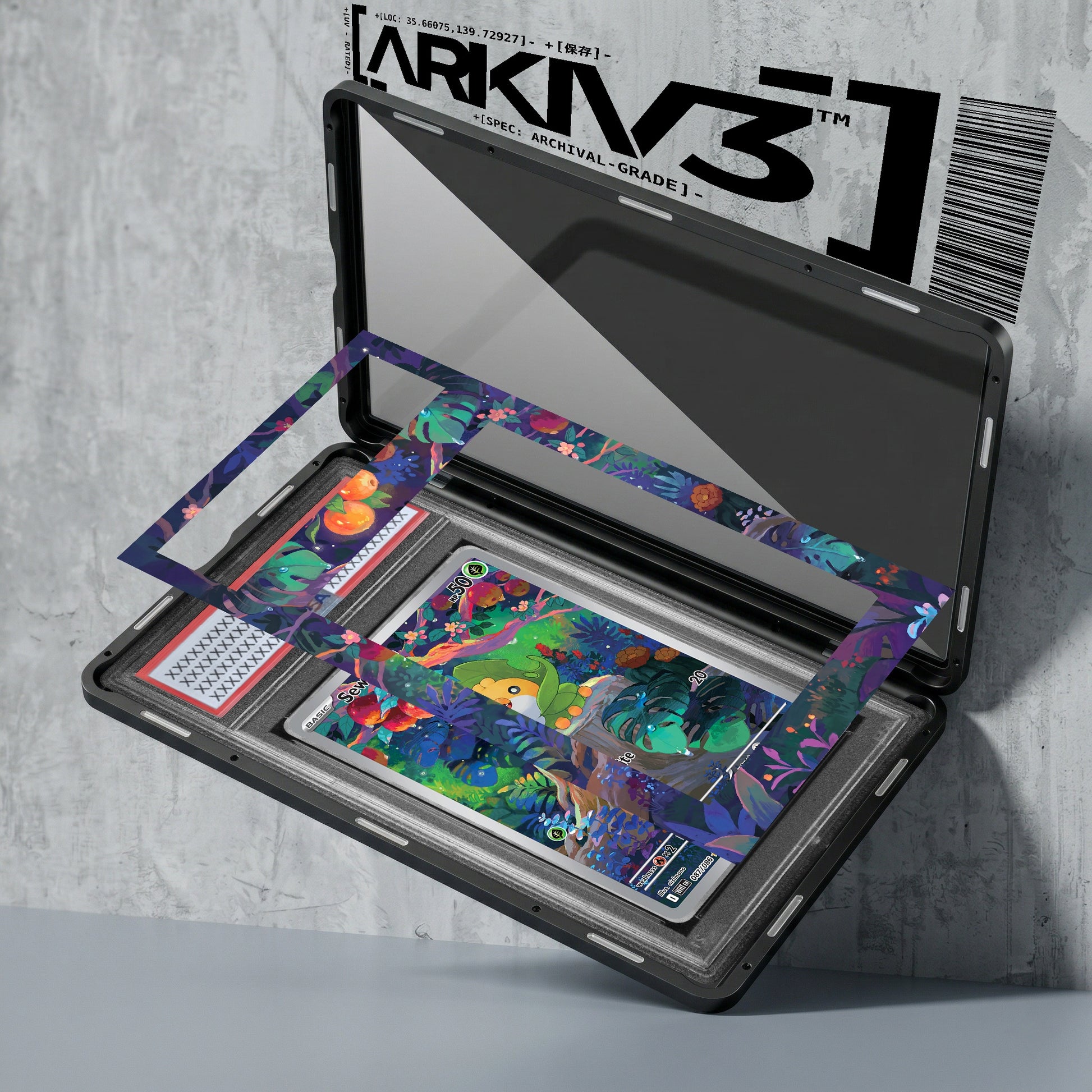 ARKIV3 PSA graded exploded mockup