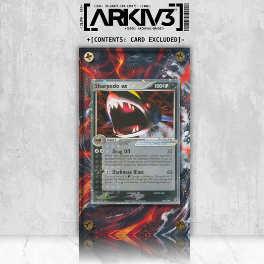 [UNIT: 104/107] // Sharpedo ex Extended Art Display Case - Raw