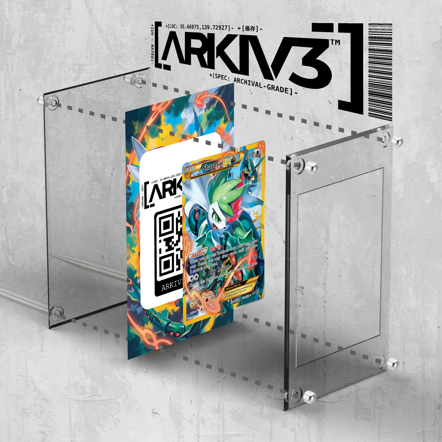 [UNIT: 77a/108] // Shaymin-EX Extended Art Display Case - Raw