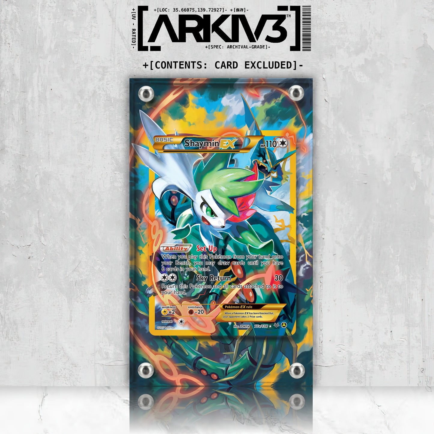[UNIT: 77a/108] // Shaymin-EX Extended Art Display Case - Raw