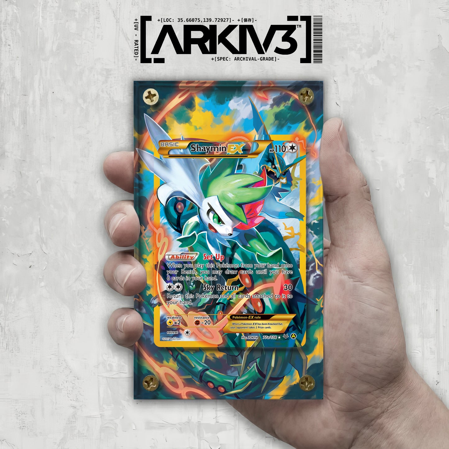 [UNIT: 77a/108] // Shaymin-EX Extended Art Display Case - Raw