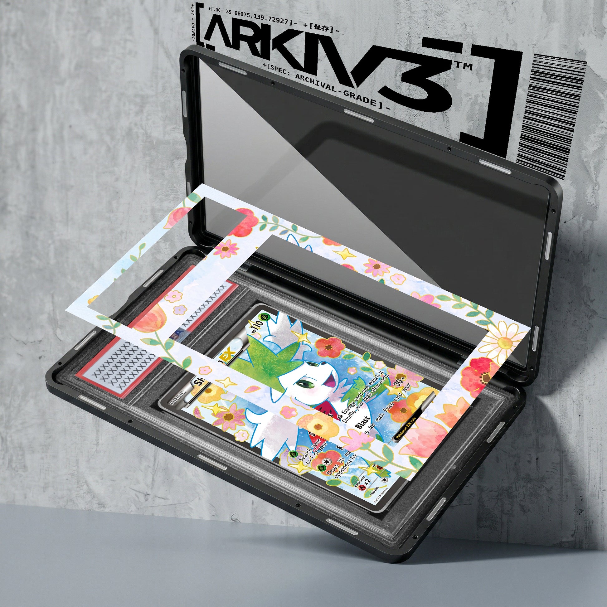 ARKIV3 PSA graded exploded mockup