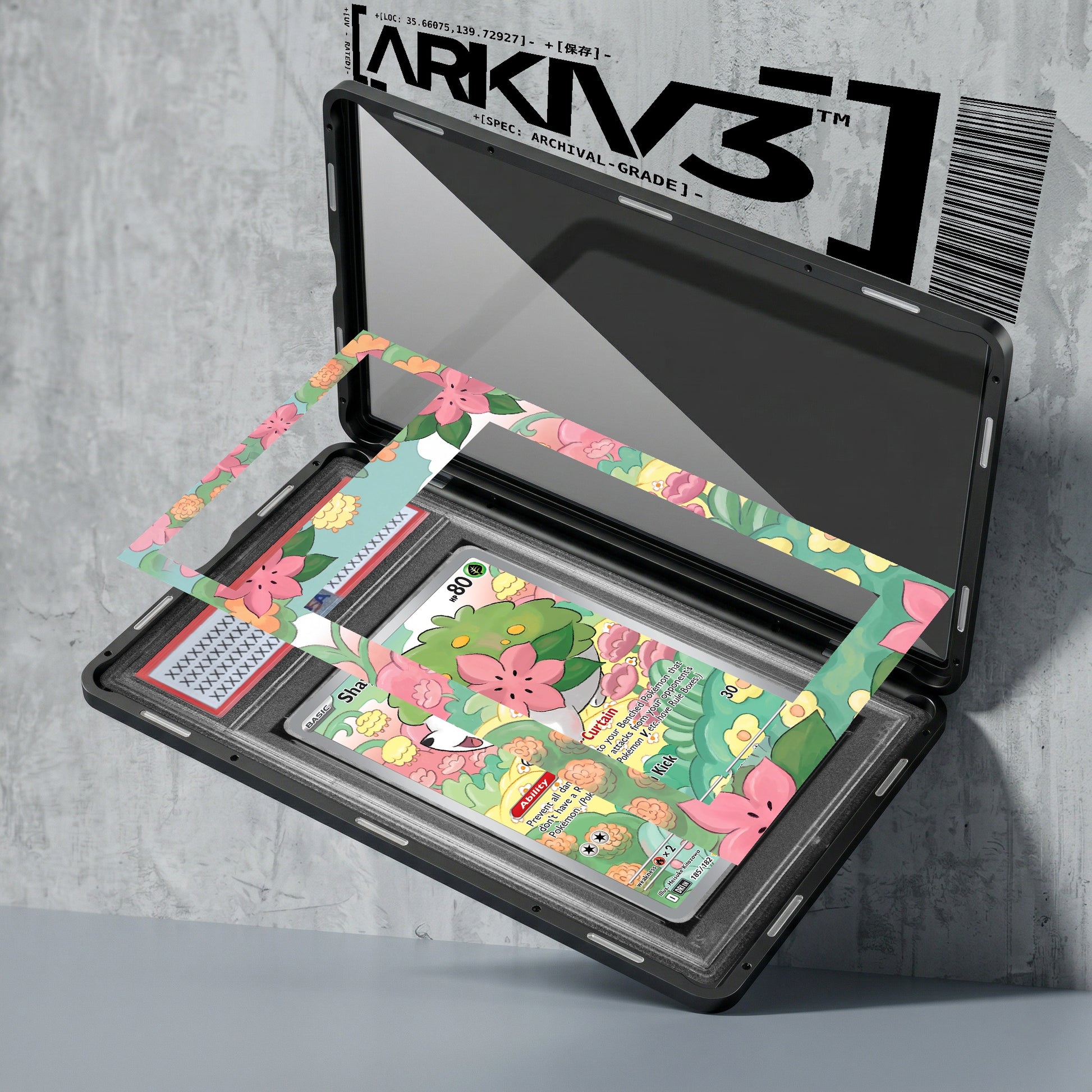 ARKIV3 PSA graded exploded mockup