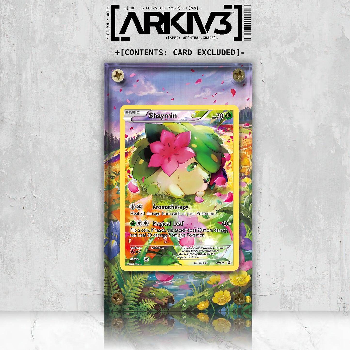 [UNIT: XY115/211] // Shaymin Extended Art Display Case - Raw