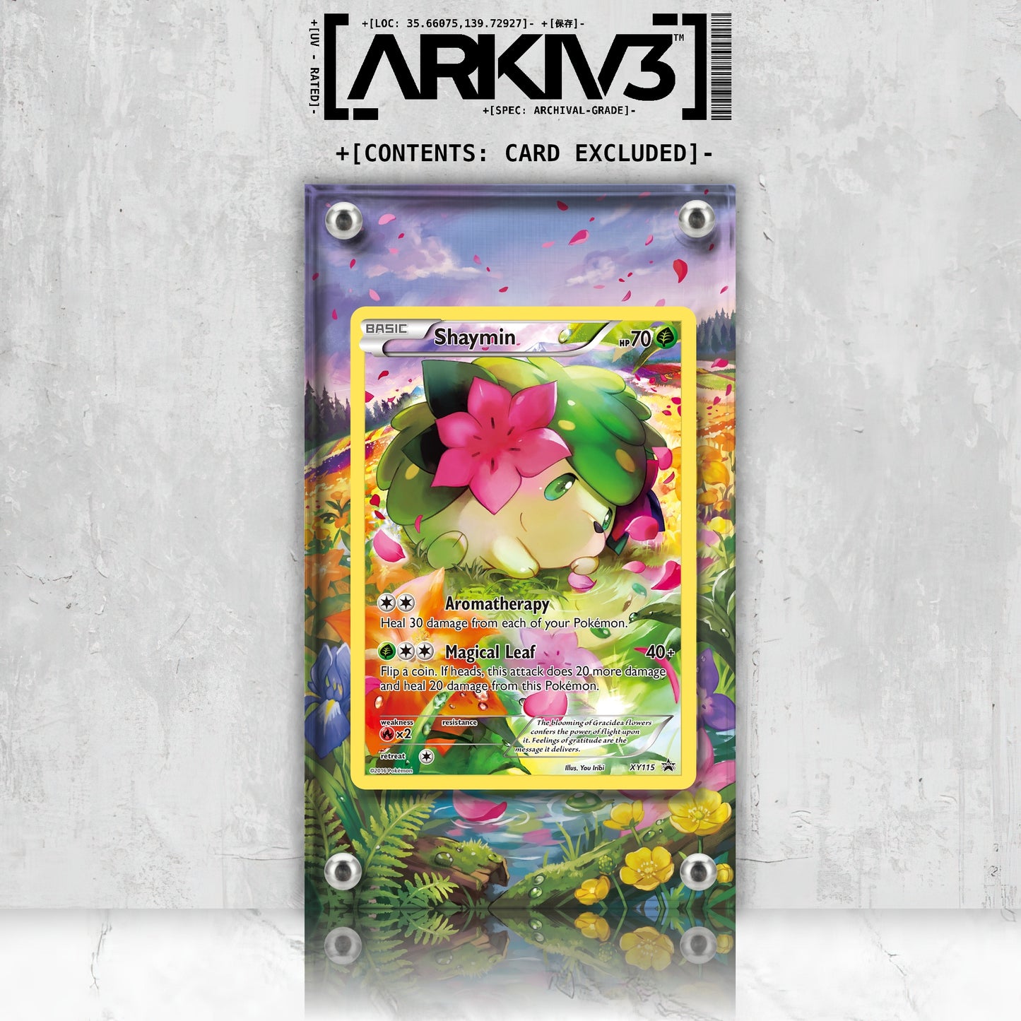 [UNIT: XY115/211] // Shaymin Extended Art Display Case - Raw