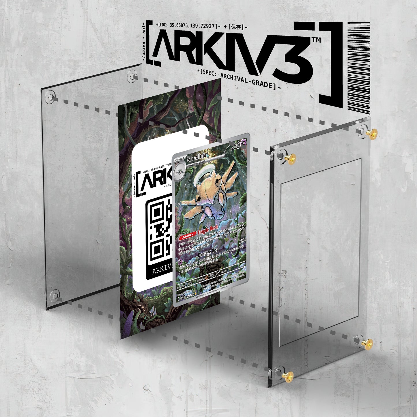 [UNIT: 144/132] // Shedinja Extended Art Display Case - Raw