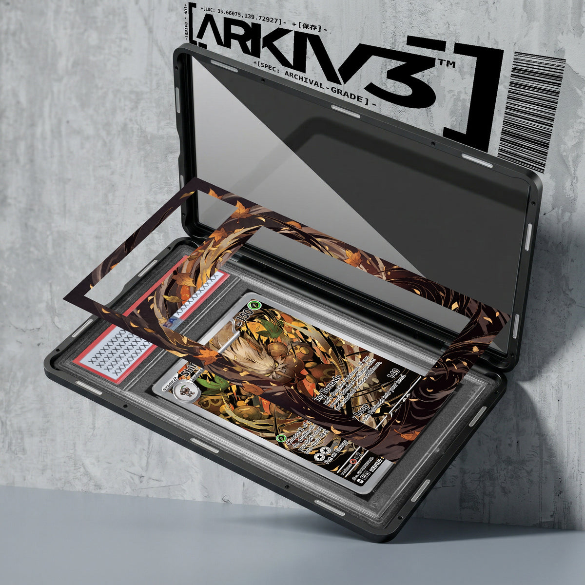 ARKIV3 PSA graded exploded mockup
