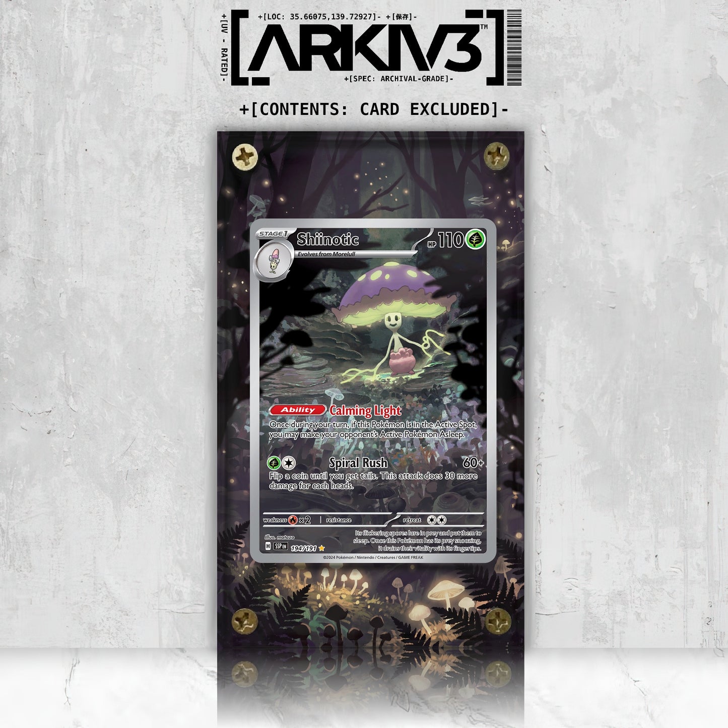 [UNIT: 194/191] // Shiinotic Extended Art Display Case - Raw
