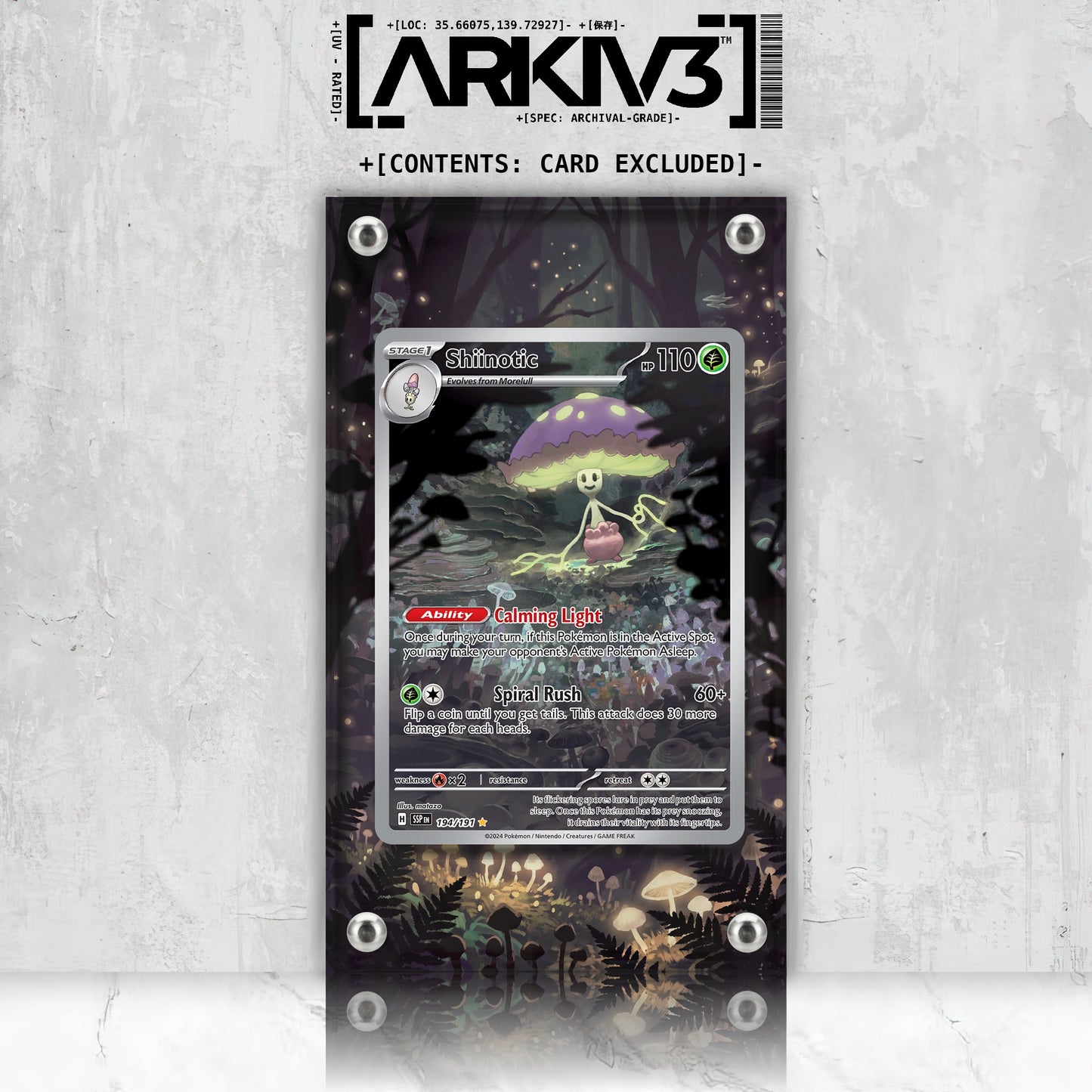 [UNIT: 194/191] // Shiinotic Extended Art Display Case - Raw