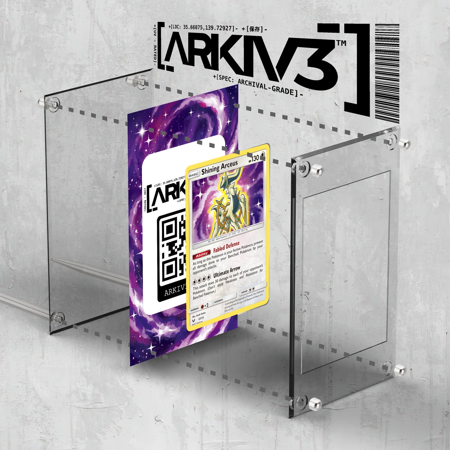 [UNIT: 57/73] // Shining Arceus Extended Art Display Case - Raw