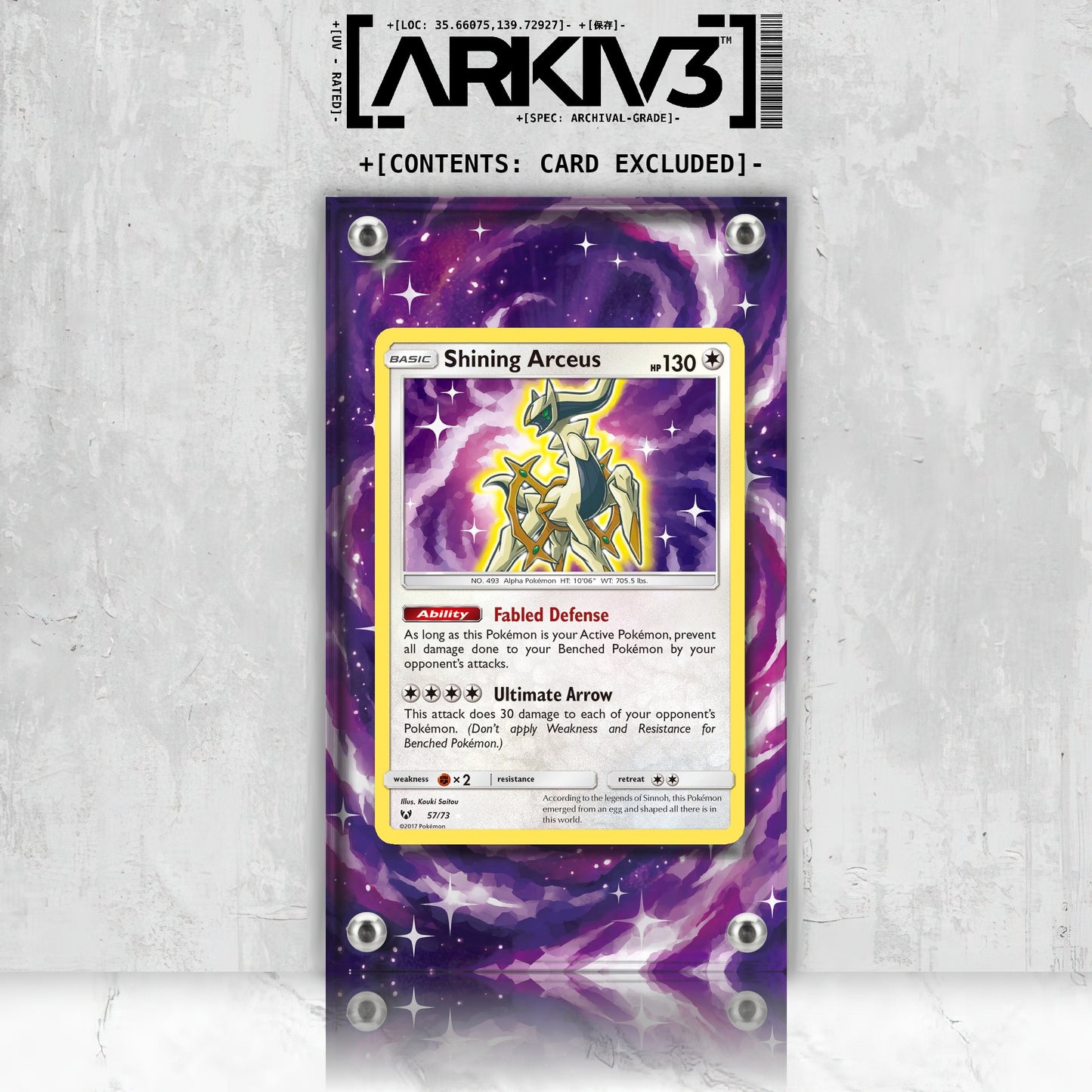 [UNIT: 57/73] // Shining Arceus Extended Art Display Case - Raw