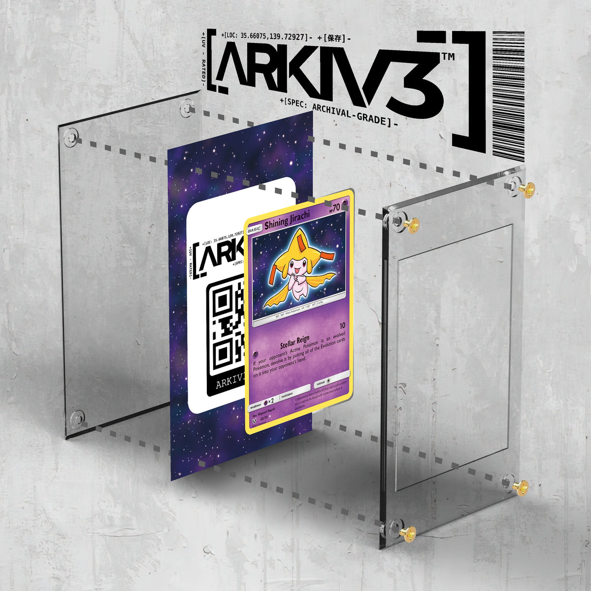 [UNIT: 42/73] // Shining Jirachi Extended Art Display Case - Raw