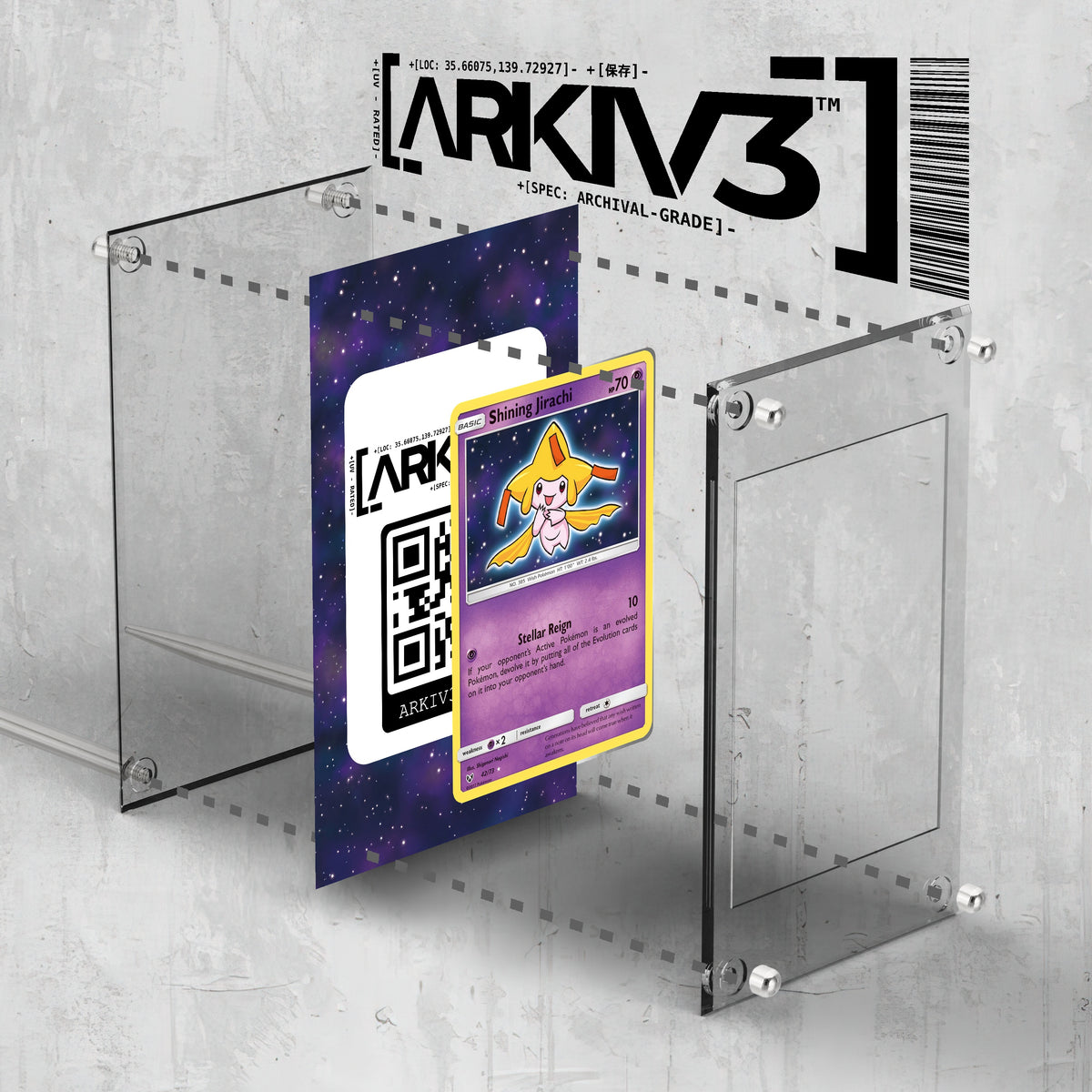[UNIT: 42/73] // Shining Jirachi Extended Art Display Case - Raw