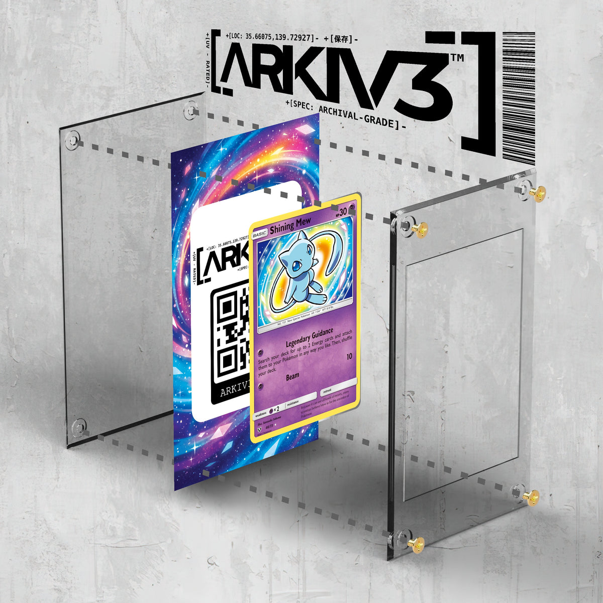 [UNIT: 40/73] // Shining Mew Extended Art Display Case - Raw