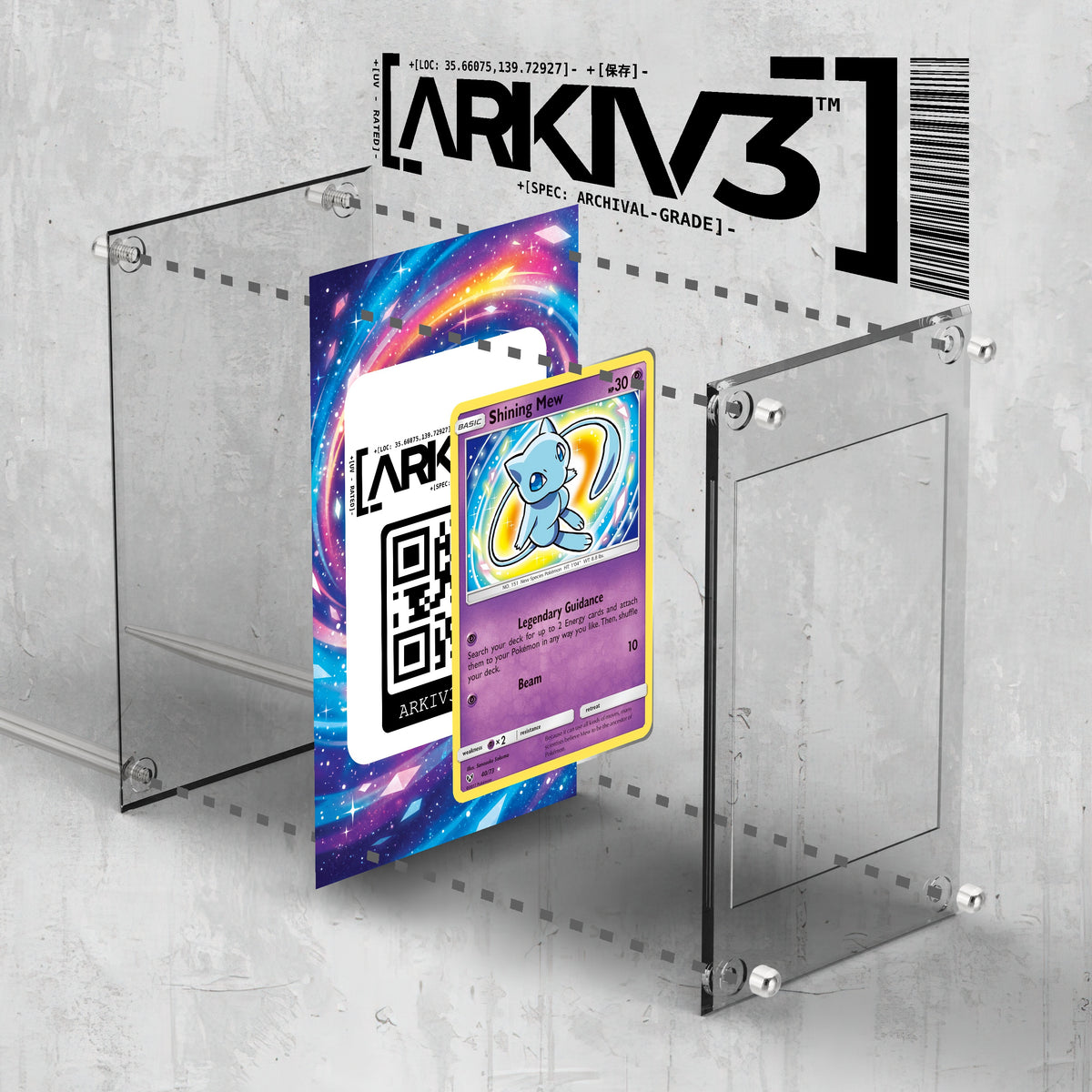 [UNIT: 40/73] // Shining Mew Extended Art Display Case - Raw