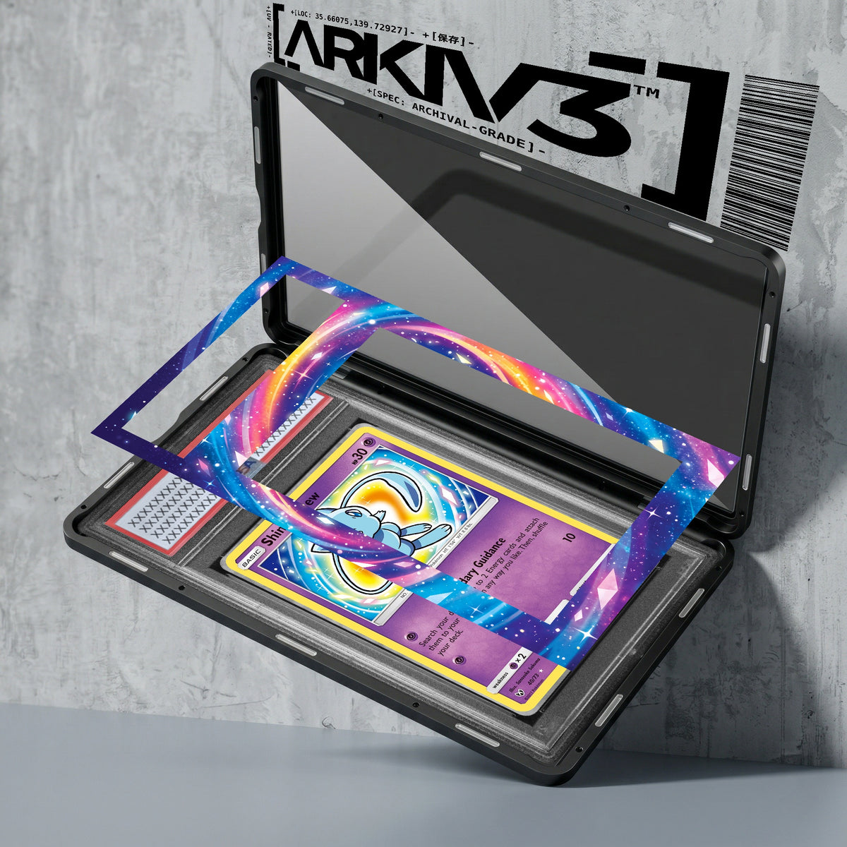 ARKIV3 PSA graded exploded mockup