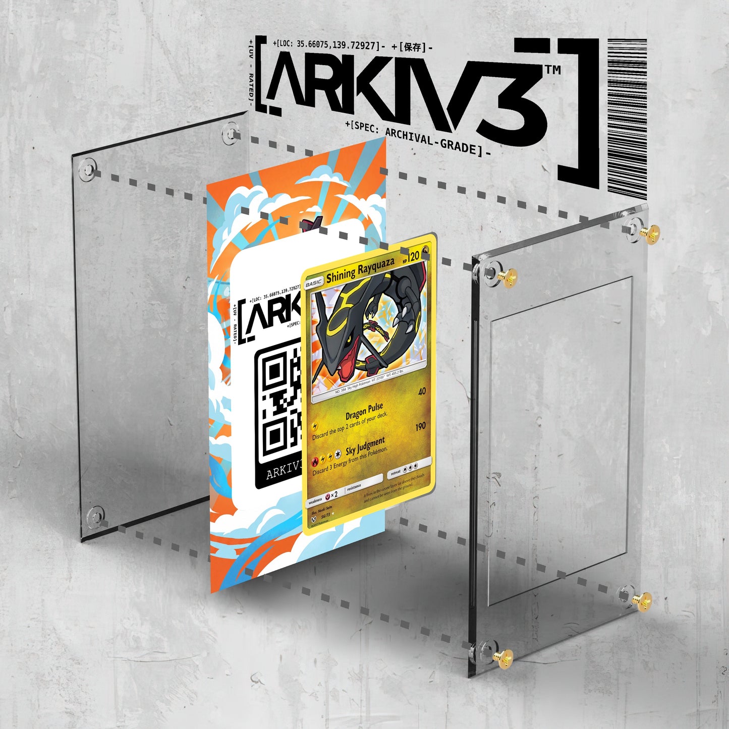 [UNIT: 56/73] // Shining Rayquaza Extended Art Display Case - Raw