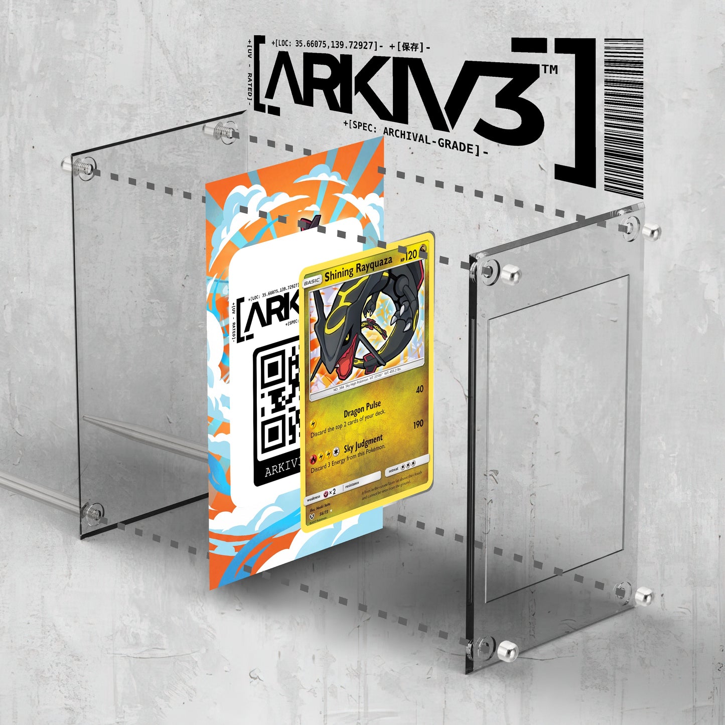 [UNIT: 56/73] // Shining Rayquaza Extended Art Display Case - Raw