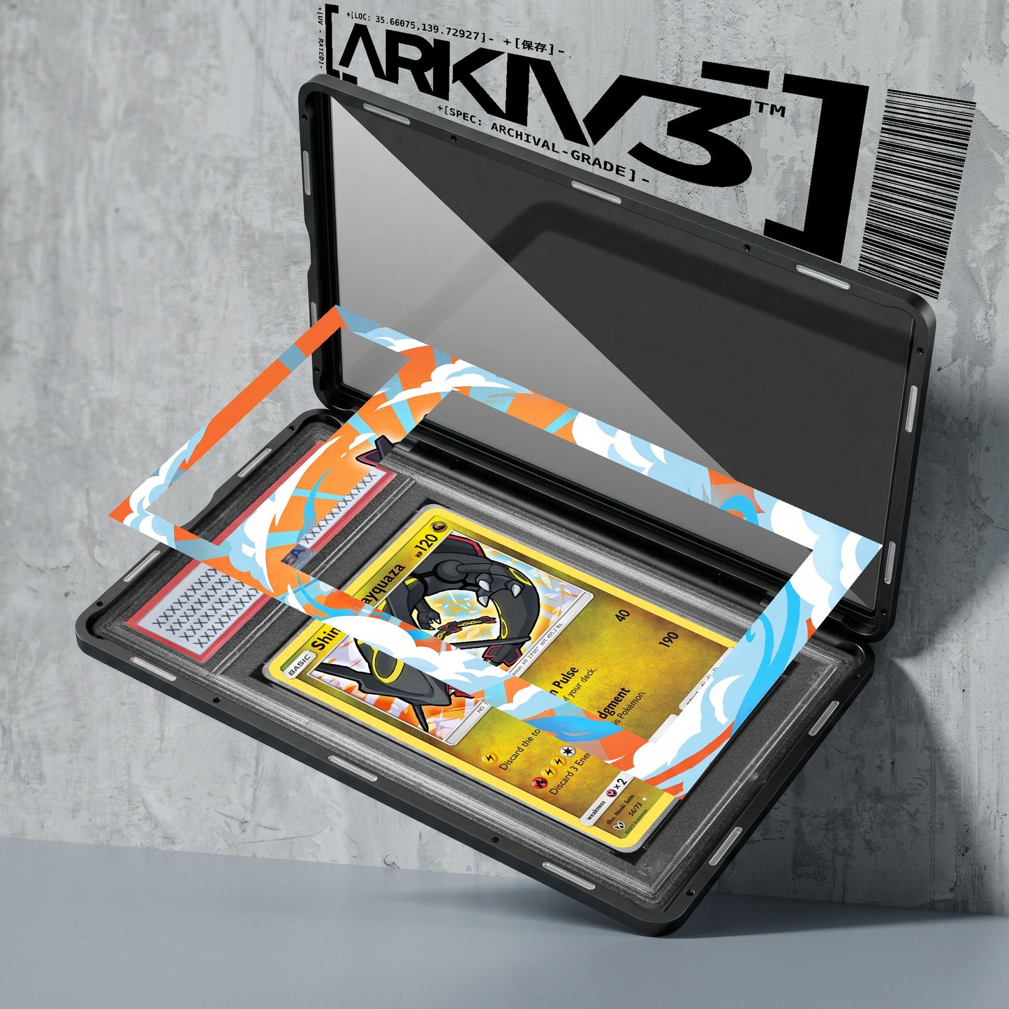ARKIV3 PSA graded exploded mockup