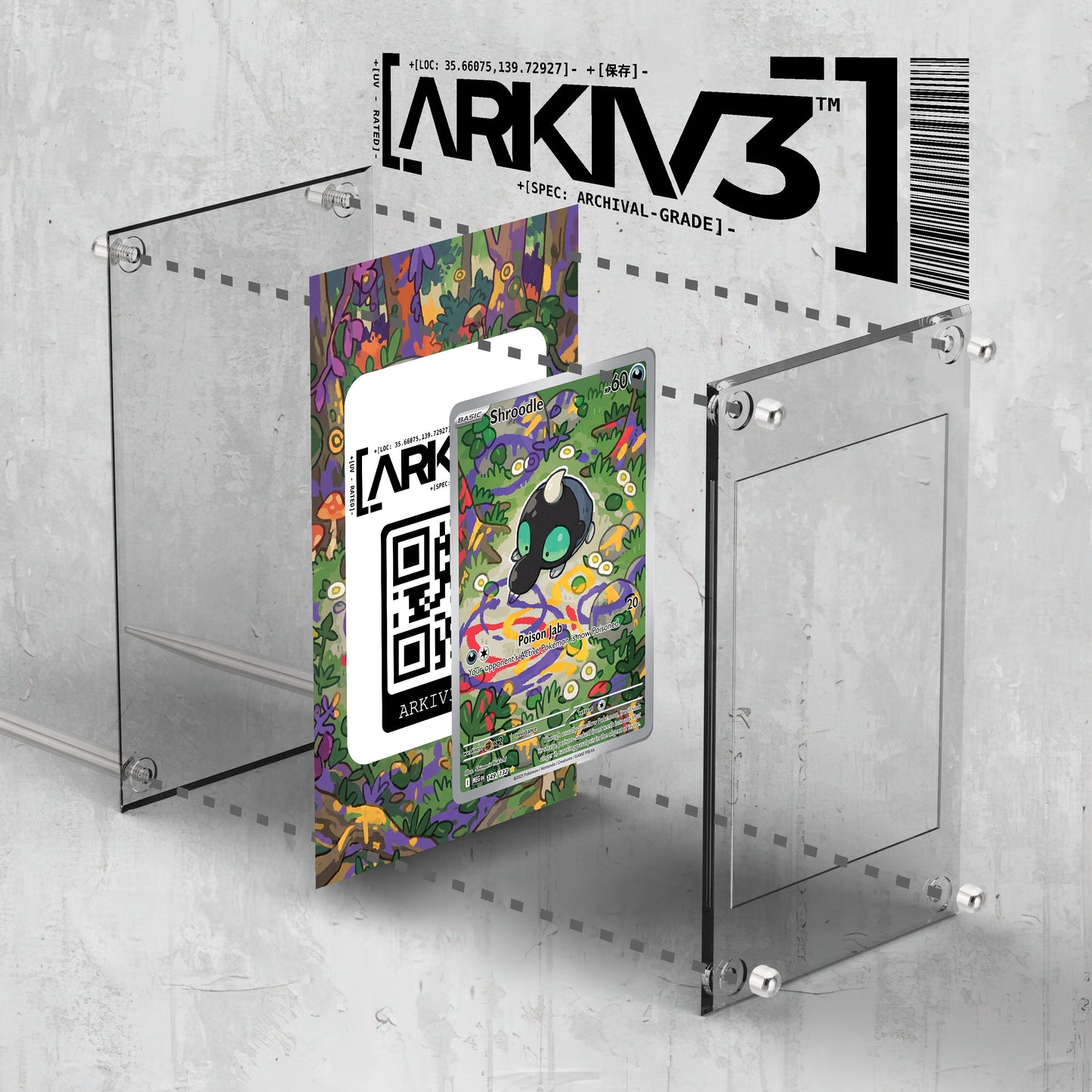 [UNIT: 149/132] // Shroodle Extended Art Display Case - Raw