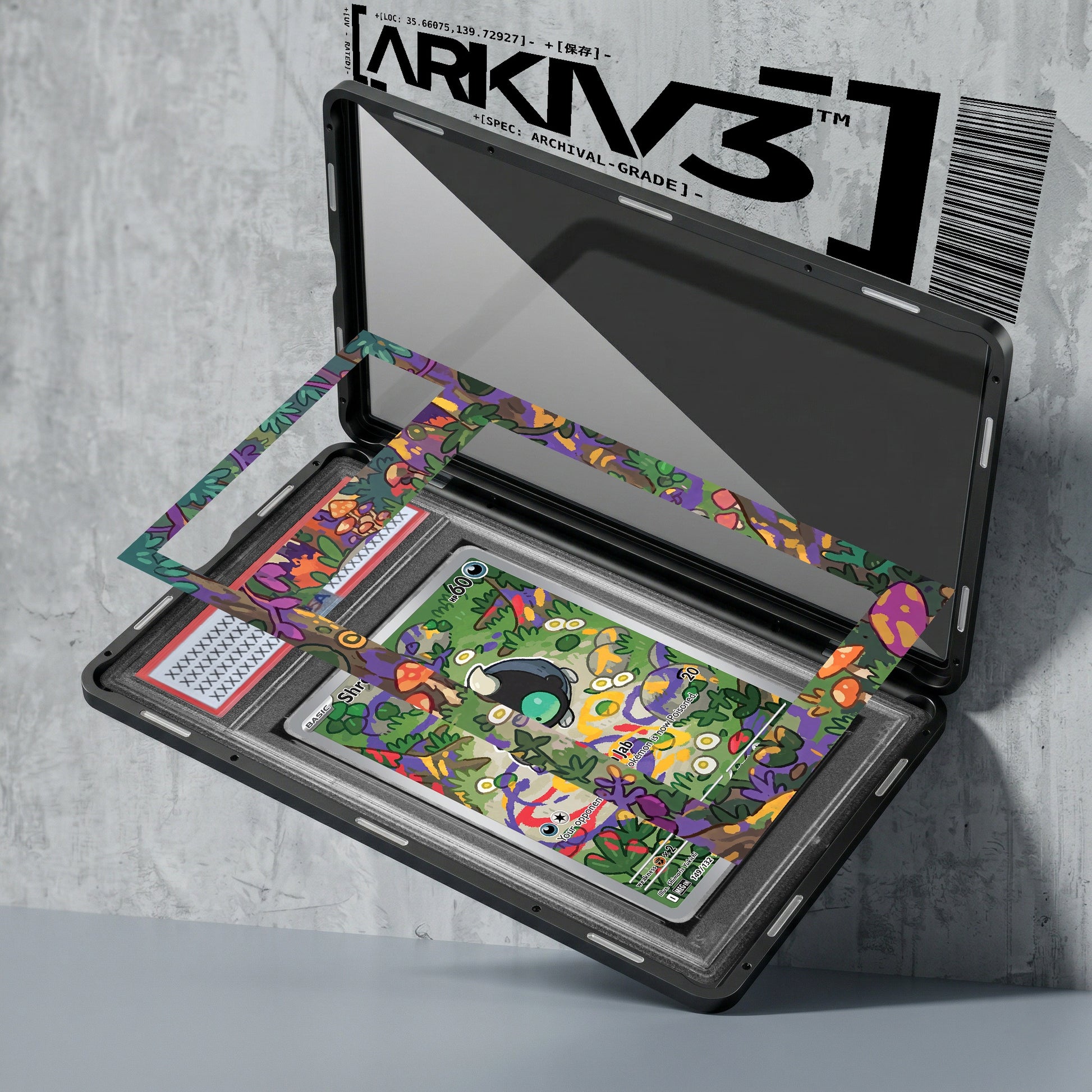 ARKIV3 PSA graded exploded mockup