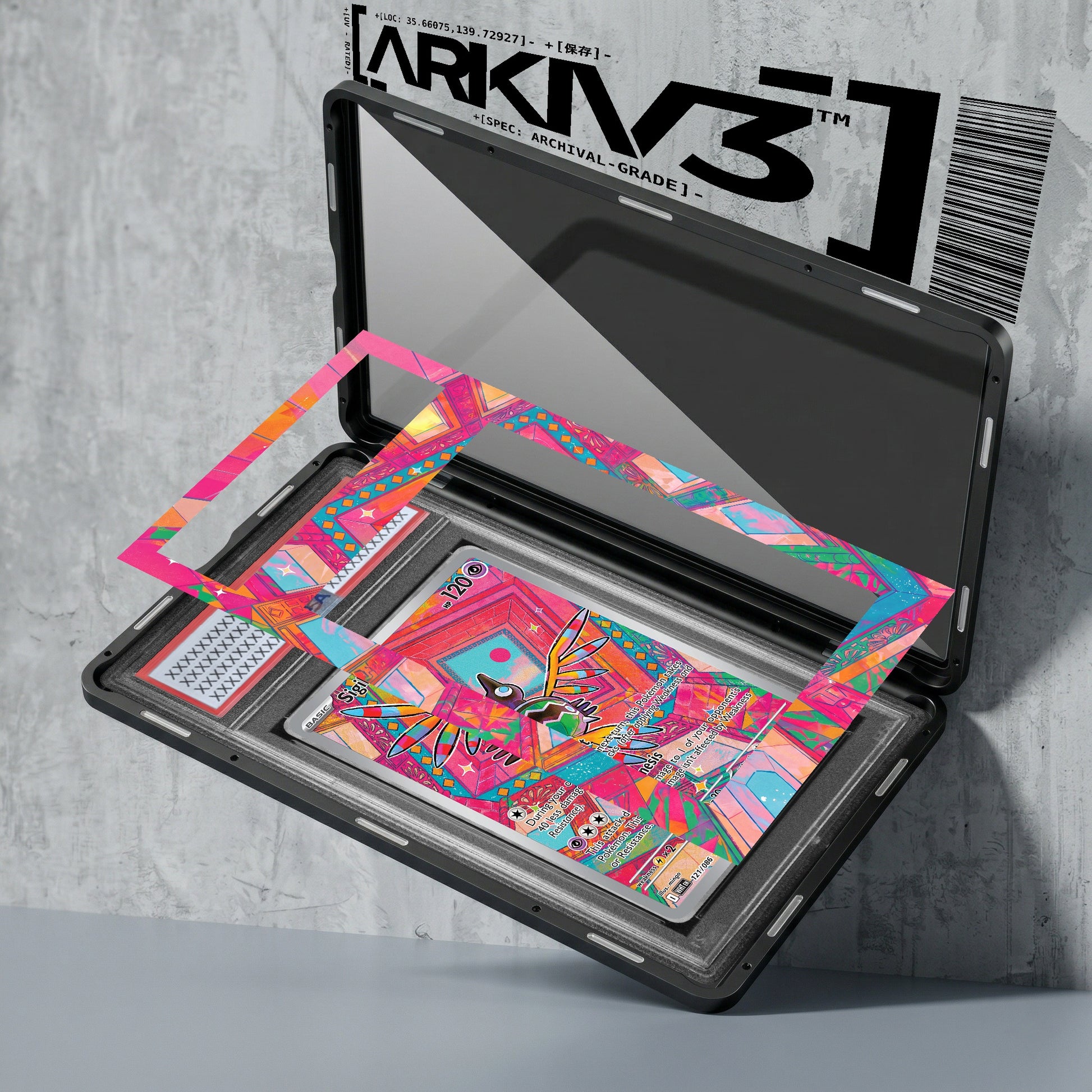 ARKIV3 PSA graded exploded mockup