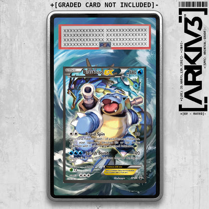 [UNIT: XY122] // Blastoise EX Extended Art Display Case - Graded