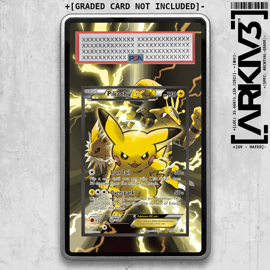 [UNIT: XY124] // Pikachu EX Extended Art Display Case - Graded